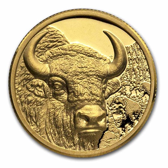 2025 Mongolia 1/10 oz Gold Proof Bison 2025 Mongolia 1/10 oz Gold Proof Bison