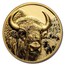 2025 Mongolia 1 oz Gold Proof Wild Mongolia Bison (Box & COA)
