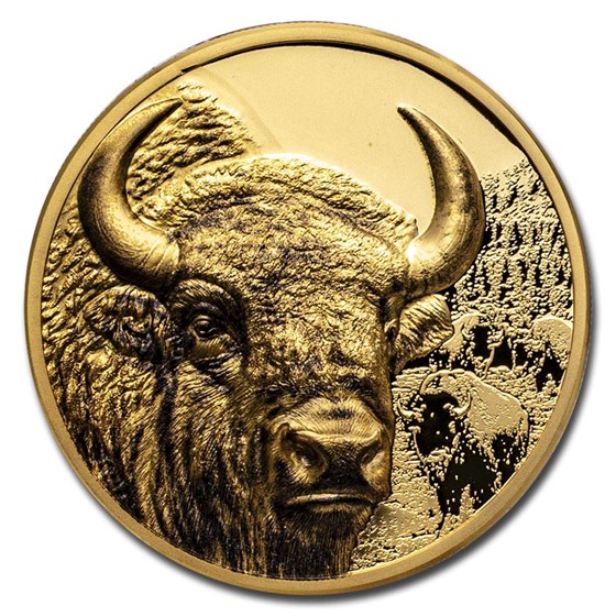 2025 Mongolia 1 oz Gold Proof Wild Mongolia Bison (Box & COA) 2025 Mongolia 1 oz Gold Proof Wild Mongolia Bison (Box & COA)