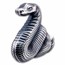 2025 Mongolia 1 oz Silver Antique Lunar Nimble Snake Shaped Coin