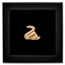 2025 Mongolia 1 oz Silver Gilded Lunar Nimble Snake Shaped Coin