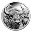 2025 Mongolia 1 oz Silver Proof Wild Mongolia Bison (Box & COA)