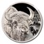 2025 Mongolia 1 oz Silver Proof Wild Mongolia Bison PF-70 NGC