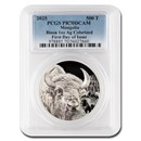 2025 Mongolia 1 oz Silver Wild Mongolia Bison PR-70 PCGS FDI