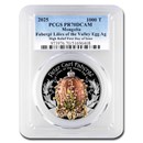 2025 Mongolia 2 oz Ag Faberge Lilies of the Valley PR-70 PCGS FDI