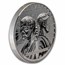 2025 Mongolia 2 oz Silver Enemies in History: Caesar vs. Brutus