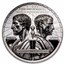 2025 Mongolia 2 oz Silver Enemies in History: Caesar vs. Brutus