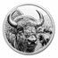 2025 Mongolia 3 oz Silver Proof Wild Mongolia Bison (Box & COA)