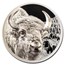 2025 Mongolia 3 oz Silver Proof Wild Mongolia Bison PF-70 NGC FR