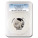 2025 Mongolia 3 oz Silver Wild Mongolia Bison PR-70 PCGS FDI