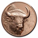 2025 Mongolia 50 gram Copper Wild Mongolia Bison (with COA)
