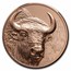 2025 Mongolia 50 gram Copper Wild Mongolia Bison (with COA)