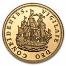 2025 Netherlands Gold Proof Ship Shilling (w/ Compass Box)