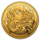2025 New Zealand 1 oz Gold Dwelling Taniwha: Water
