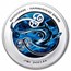 2025 New Zealand 1 oz Silver Proof Popoto Mangopare Shark
