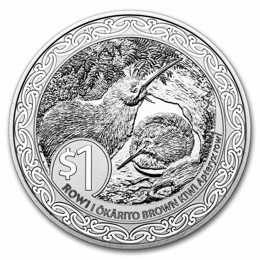 2025 New Zealand 1 oz Silver Rowi Kiwi Specimen