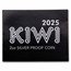 2025 New Zealand 2 oz Silver Black Proof Rowi Kiwi (w/ Box & COA)