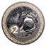 2025 New Zealand 2 oz Silver Black Proof Rowi Kiwi (w/ Box & COA)