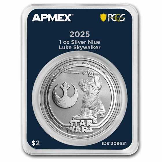 2025 Niue 1 oz Ag Star Wars Luke Skywalker (MD® Premier +PCGS FS) 2025 Niue 1 oz Ag Star Wars Luke Skywalker (MD® Premier +PCGS FS)