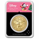 2025 Niue 1 oz Gold $250 Disney's Mickey Christmas in TEP
