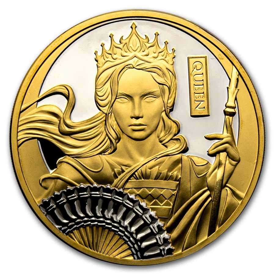 2025 Niue 1 oz Gold Chess Queen Proof (with Box & COA)