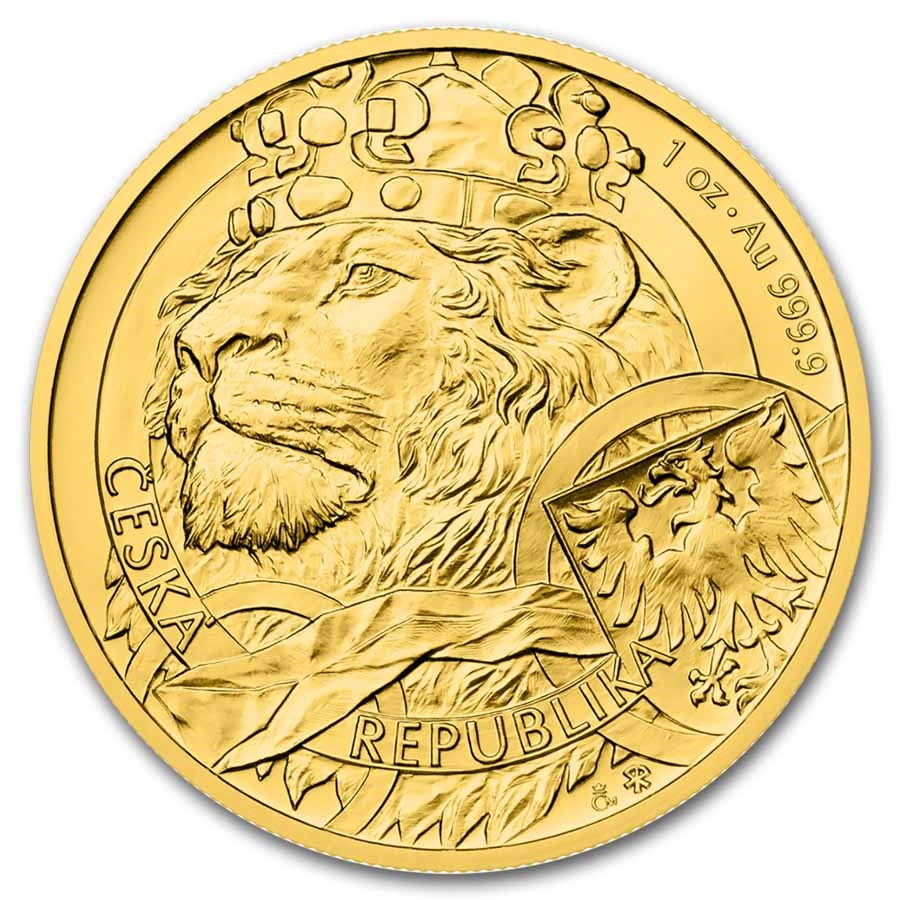 2025 Niue 1 oz Gold Czech Lion BU