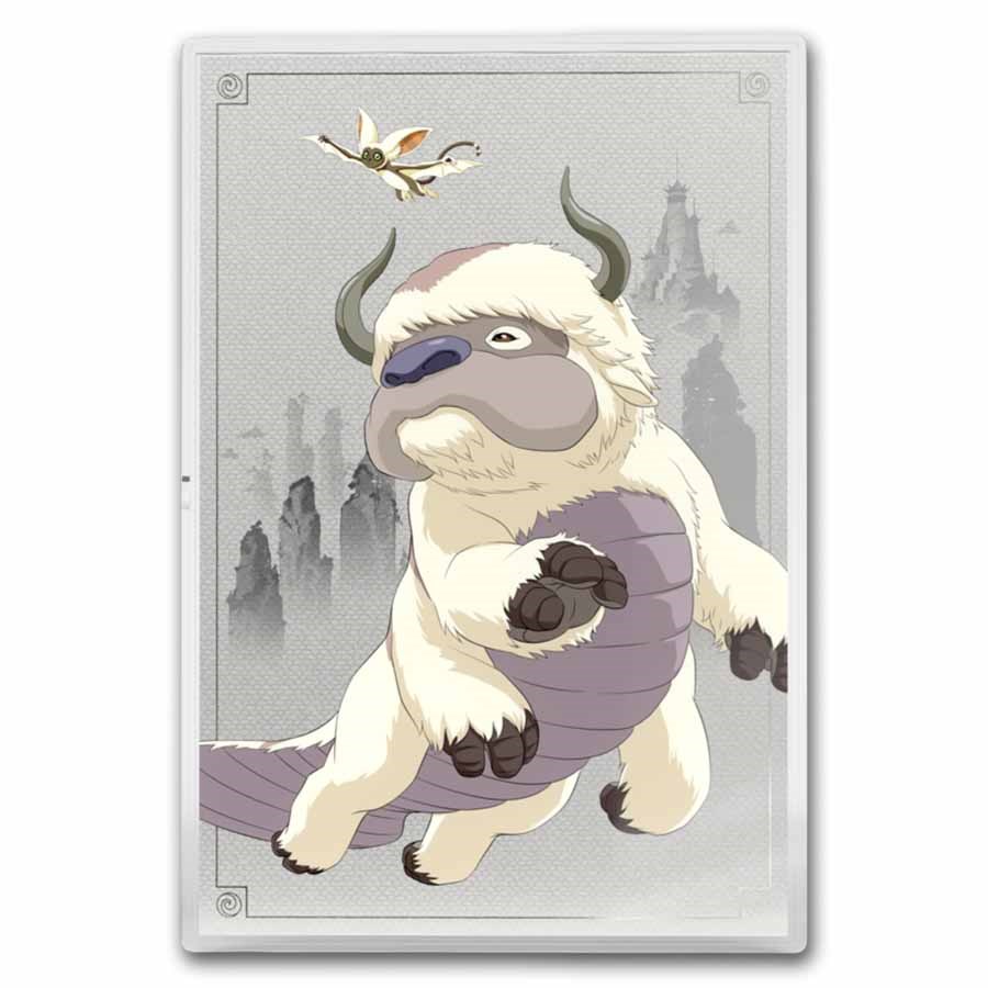 2025 Niue 1 oz Silver $2 Avatar Last Airbender: Appa & Momo Foil