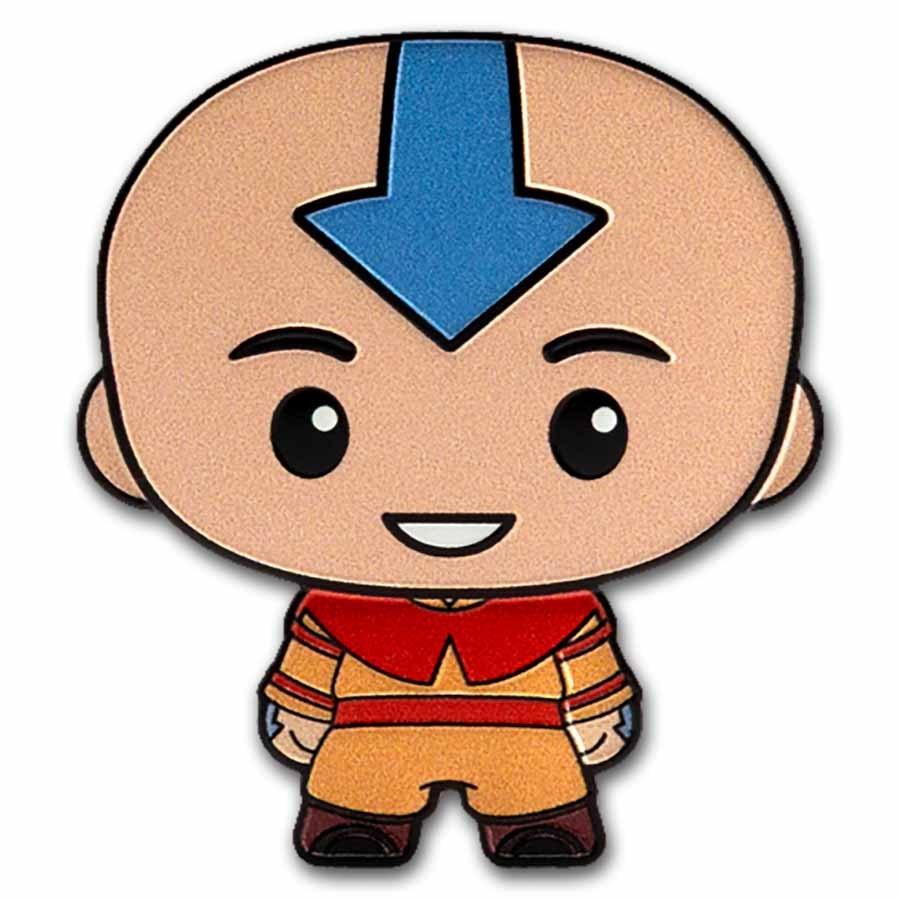 2025 Niue 1 oz Silver $2 Avatar The Last Airbender Chibi: Aang