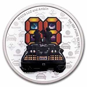 Buy 2025 1 oz Silver Back to the Future 40th Anniv Proof | APMEX