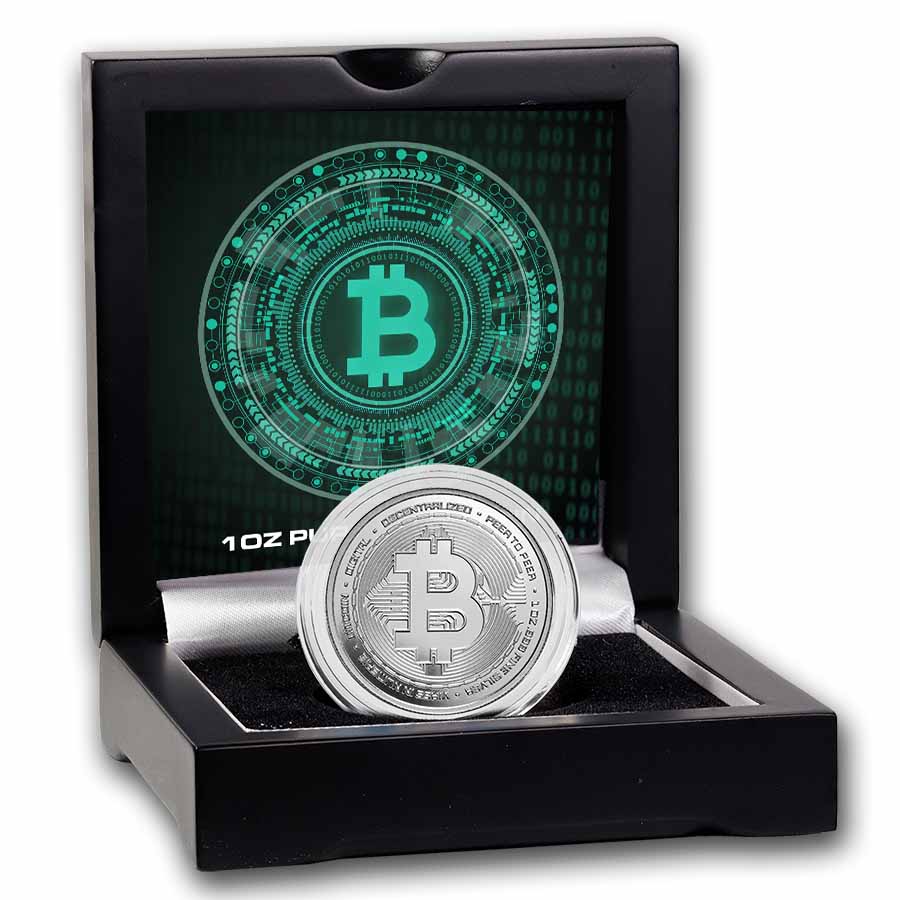 Buy 2025 Niue 1 oz Silver $2 Bitcoin Proof | APMEX