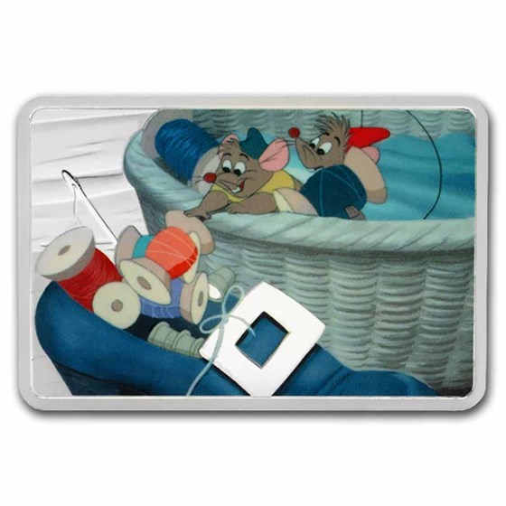 2025 Niue 1 oz Silver $2 Disney Cinderella 75th: Jaq & Gus 2025 Niue 1 oz Silver $2 Disney Cinderella 75th: Jaq & Gus
