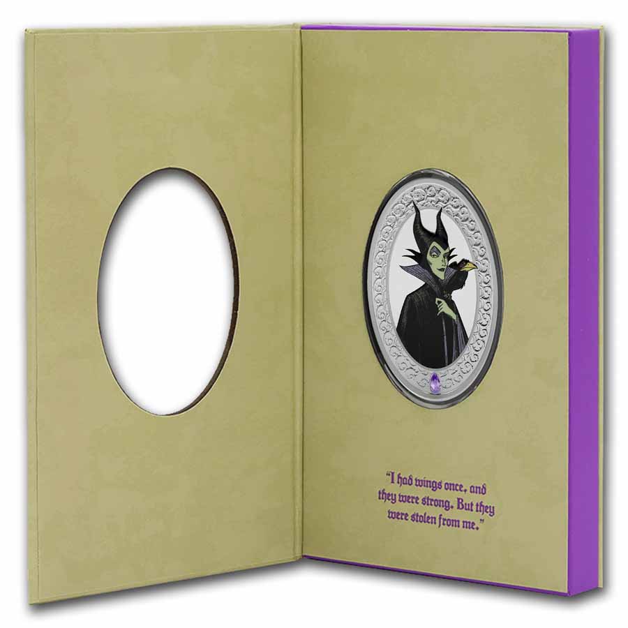 限定100枚No008 Maleficent Forest 1oz 2025 2025 Niue 1 oz Silver $2 Disney Villains: Maleficent