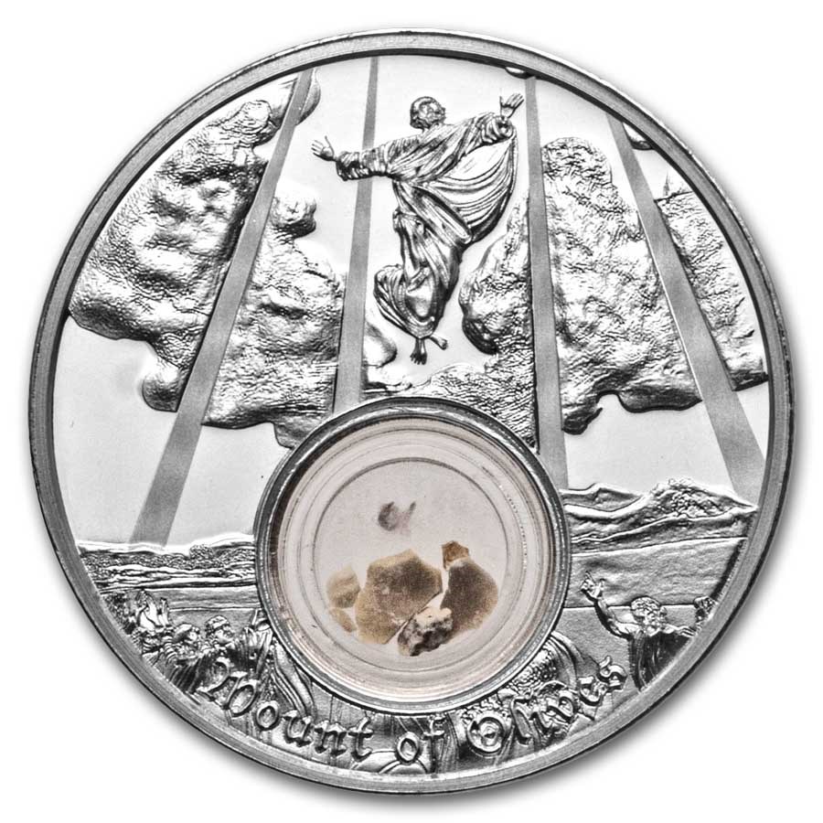 2025 Niue 1 oz Silver $2 In the Footsteps of Jesus Ascension