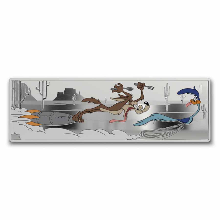 ロードランナー/コヨーテ Buy 2025 1 oz Silver Wile E Coyote & Road Runner | APMEX