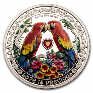 Buy 2025 Niue 1 oz Silver $2 Love is Precious - Macaw | APMEX