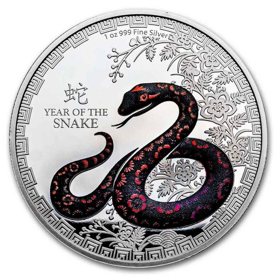 2025 Niue 1 oz Silver $2 Lunar Year of The Snake