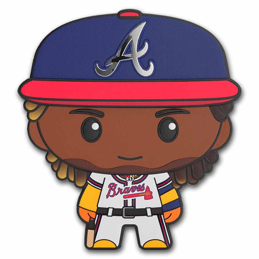 2025 Niue 1 oz Silver $2 MLB Player Chibi Series: Ronald Acuna Jr