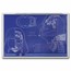 2025 Niue 1 oz Silver $2 Star Wars Blueprint: Darth Vader Helmet