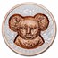 2025 Niue 1 oz Silver $2 Super Incused Rose Gold Koala