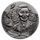 2025 Niue 1 oz Silver Antique Anne Frank (w/ Box & COA)
