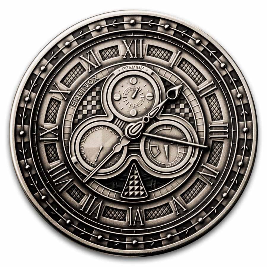 2025 Niue 1 oz Silver Antique Equinox (with Box & COA)