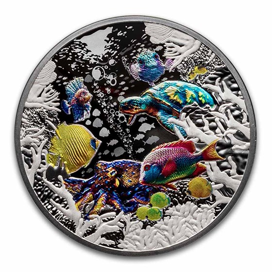 2025 Niue 1 oz Silver Coral Reef Proof (with Box & COA) 2025 Niue 1 oz Silver Coral Reef Proof (with Box & COA)