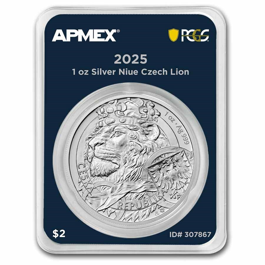 2025 Niue 1 oz Silver Czech Lion (MD® Premier + PCGS FS)