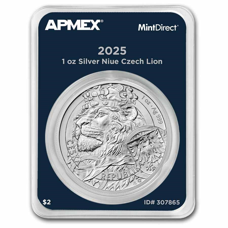 2025 Niue 1 oz Silver Czech Lion (MintDirect® Single)