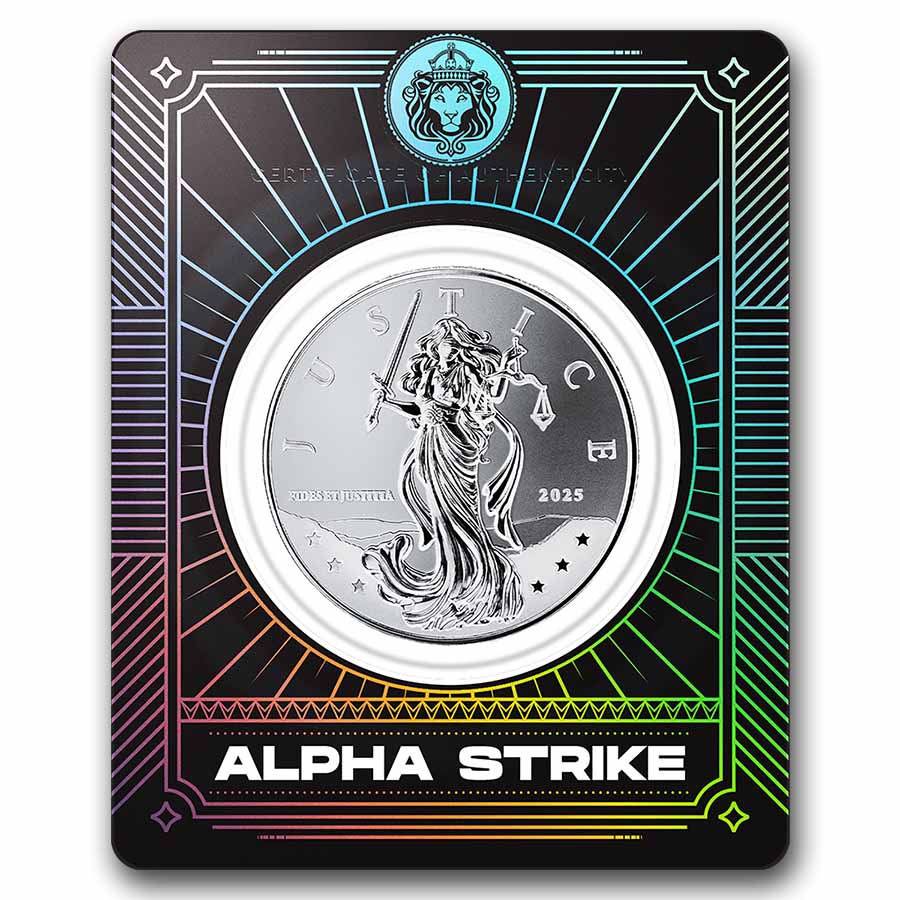Buy 2025 1 oz Silver Lady Justice Alpha Certi-Lock | APMEX