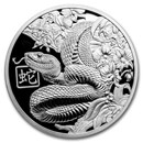 2025 Niue 1 oz Silver Lunar Snake Proof (with Box and COA)