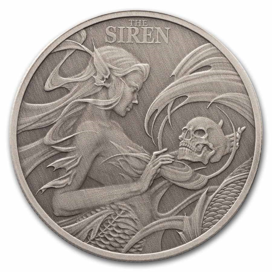 2025 Niue 1 oz Silver Mythical Creatures; The Siren (COA #4)