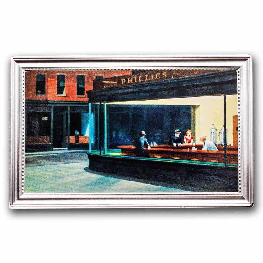 2025 Niue 1 oz Silver Nighthawks - A Portrait of Urban Solitude