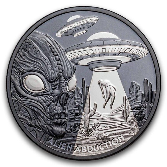 2025 Niue 1 oz Silver Proof Alien Abduction (with Box & COA)