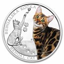 2025 Niue 1 oz Silver Proof Cat Breeds: Bengal